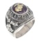 WWII US MARINES IWO JIMA SILVER SIGNET RING