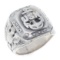 WWII US NAVY STERLING SILVER SIGNET RING
