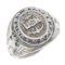 WWII US NAVY STERLING SILVER SIGNET RING