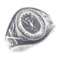 WWII US NAVY USS INDIANA SILVER SIGNET RING