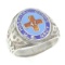 US NAVY HOSPITAL CORPS ENAMEL SILVER SIGNET RING