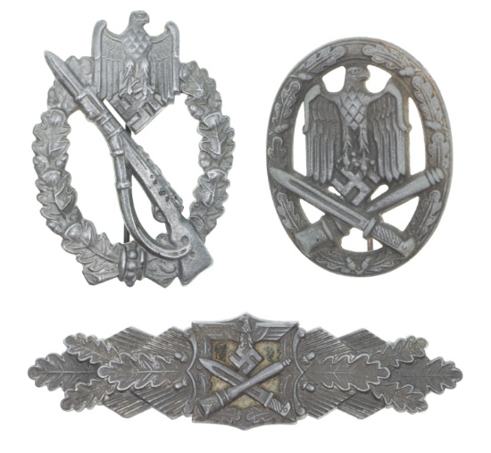 WWII GERMAN GENERAL ASSAULT & CLOSE CONTACT BADGES