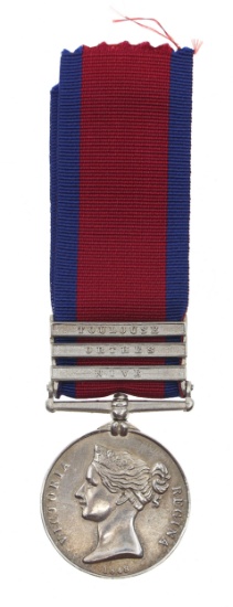 BRITISH MILITARY GEN. SERVICE SILVER MEDAL 1848