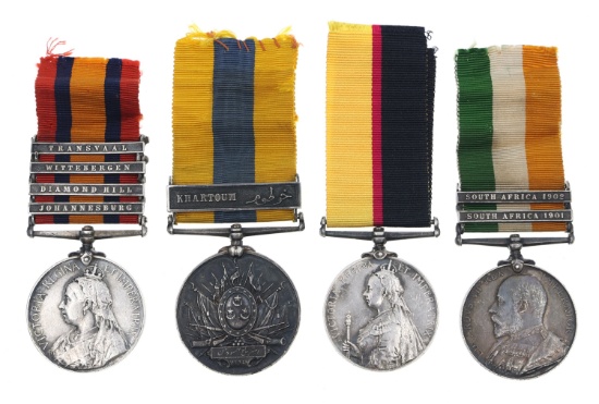 19th C. BRITISH CAMPAIGN MEDALS NAMED GROUPING