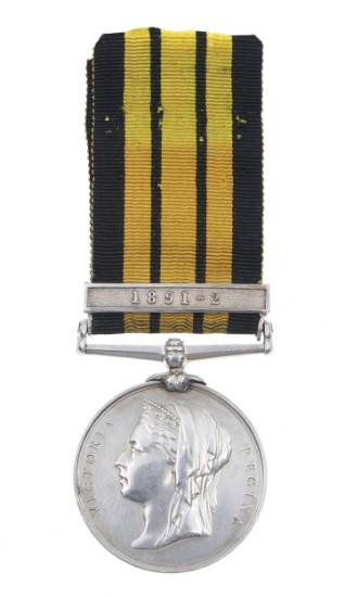 BRITISH QUEEN VICTORIA ASHANTI 1891-2 MEDAL
