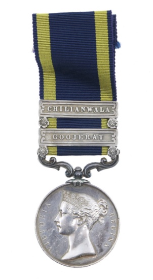 BRITISH INDIA QUEEN VICTORIA PUNJAB SILVER MEDAL