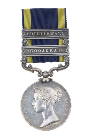BRITISH INDIA QUEEN VICTORIA PUNJAB SILVER MEDAL