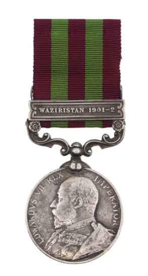 BRITISH INDIA EDWARD VII WAZIRISTAN 1901-02 MEDAL