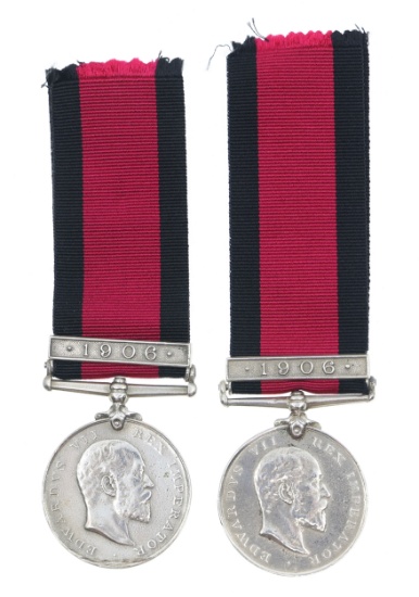 UNITED KINGDOM EDWARD VII NATAL REBELLION MEDALS
