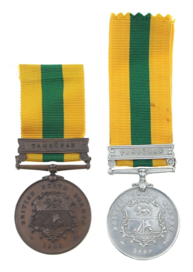 BRITISH NORTH BORNEO COMPANY SPECIMEN COPY MEDALS