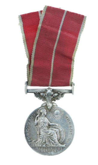 ELIZABETH II BRITISH EMPIRE NAMED SILVER MEDAL