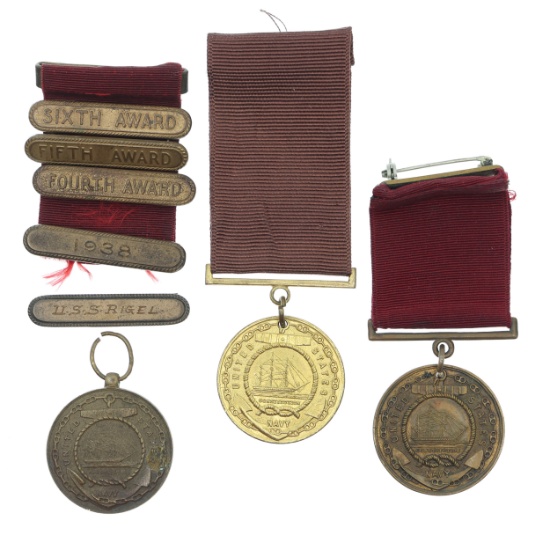 1920s US NAVY GOOD CONDUCT NAMED MEDALS