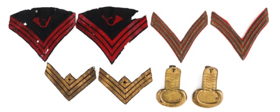 US CIVIL WAR - INDIAN WARS EPAULETS & CHEVRONS