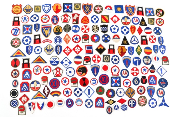 WWII - COLD WAR US ARMED FORCES & ROTC PATCH LOT