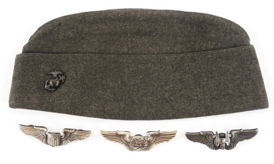 WWII USAAF WINGS AND USMC GARRSION CAP