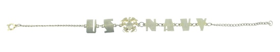 10K GOLD US NAVY SWEETHEART BRACELET