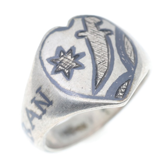 WWII 1944 IRAN MIDDLE EAST THEATER MADE RING