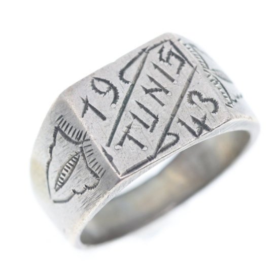 WWII UNITED STATES TUNISIA 1944 THEATER MADE RING