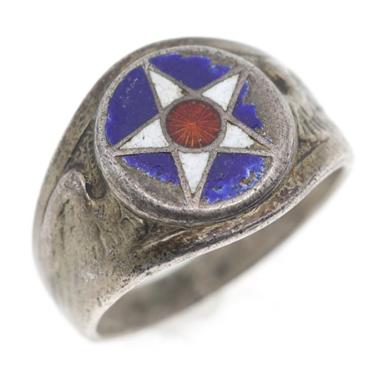 WWII US AIR FORCE STERLING SILVER SIGNET RING