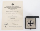 WWII GERMAN ATTRIBUTED IRON CROSS 1st CLASS
