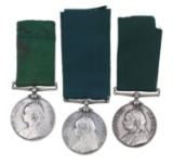 BRITISH VICTORIAN VOLUNTEER LONG SERVICE MEDALS