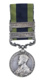 BRITISH INDIA GEORGE V GEN. SERVICE SILVER MEDAL
