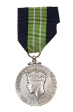 BRITISH GEORGE VI COLONIAL POLICE SILVER MEDAL