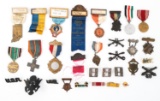 SPAN-AM WAR - WWII NAMED VETERAN MEDALS & INSIGNIA
