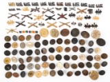 WWI US ARMY ENLISTED COLLAR DISKS & BADGES