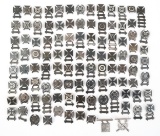 WWII US ARMY STERLING MARKSMAN BADGES