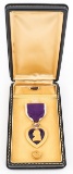 WWII US ARMED FORCES NAMED PURPLE HEART MEDAL