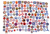 WWII - COLD WAR US ARMED FORCES & ROTC PATCH LOT