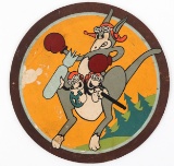 WWII AAF 649th BOMB SQUADRON LEATHER PATCH