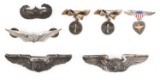 WWII US ARMY AIR FORCES PILOT WING LOT OF 7