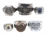 US MILITARY SIGNET RINGS & PENDANTS