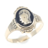 10K GOLD US WOMEN'S AUXILIARY CORPS WAAC RING