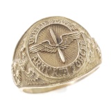 WWII 10K UNITED STATES AIR FORCE SIGNET RING