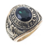10K GOLD UNITED STATES NAVY 1971 SIGNET RING