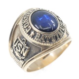10K GOLD UNITED STATES NAVY SEABEES SIGNET RING
