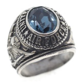 US AIR FORCE STERLING SILVER SIGNET RING