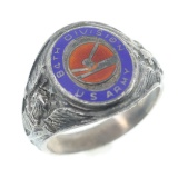 US ARMY 84th DIVISION STERLING SILVER SIGNET RING