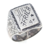 WWII UNITED STATES AFRICA SICILY THEATER MADE RING