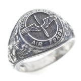 WWII UNITED STATES AIR FORCE SILVER SIGNET RING