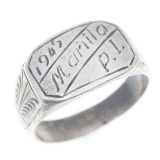 WWII UNITED STATES MANILA 1945 THEATER MADE RING