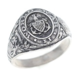 WWII UNITED STATES NAVY SILVER SIGNET RING