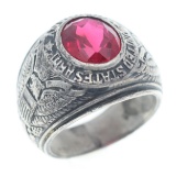 WWII US ARMY - GERMANY STERLING SILVER SIGNET RING