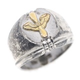 WWII US ARMY AIR FORCE STERLING SILVER SIGNET RING