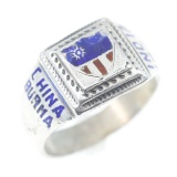 WWII US CHINA-BURMA-INDIA CBI THEATER SIGNET RING