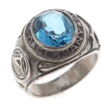 WWII US FORCES 7th ARMY GERMANY SILVER SIGNET RING