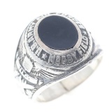 WWII USAAF MOODY FIELD PILOT SILVER SIGNET RING
